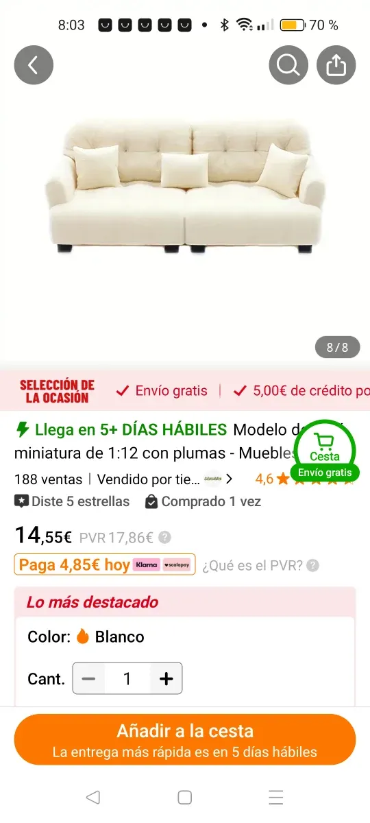 Muebles Casa Muñecas Miniatura