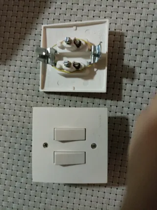 Interruptor Doble Blanco