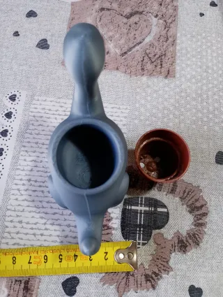 Vasetto Dinosauro Brontosauro grigio Stampa 3D