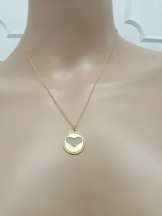 Girocollo donna placcato oro con cuore