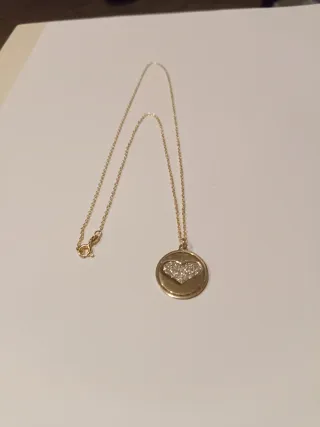 Girocollo donna placcato oro con cuore