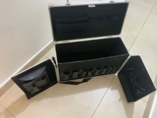 Maletín maquillaje/peluquería plata