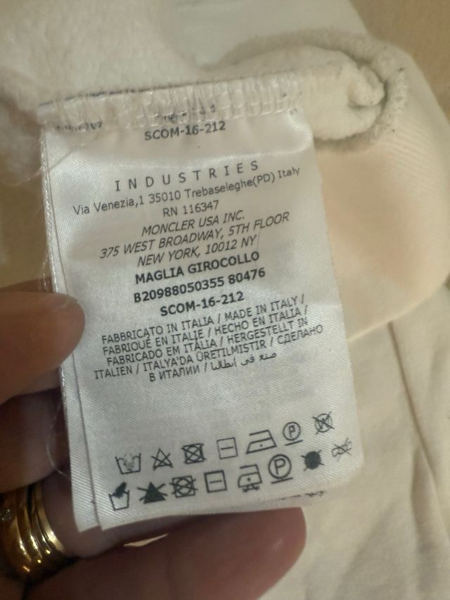 Felpa Moncler donna con stampa sciatrice