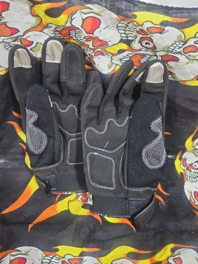 Guantes Moto Carbono y Malla