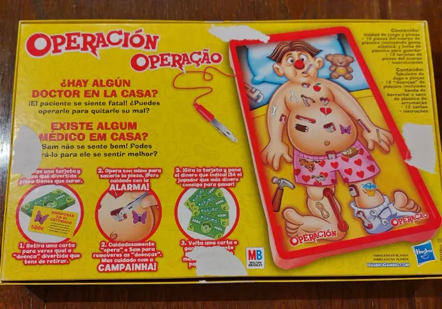 Juego "Operación" marca Hasbro 6+ años