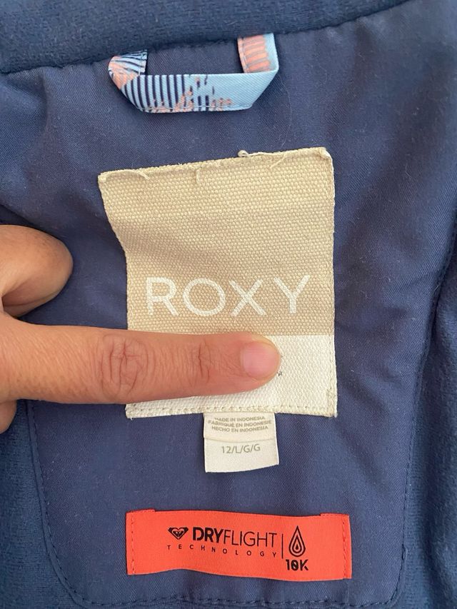 Chaqueta de esquí Roxy con capucha.Talla 12