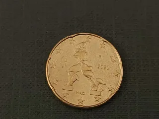 Moneda 20 céntimos Euro Italia 2020