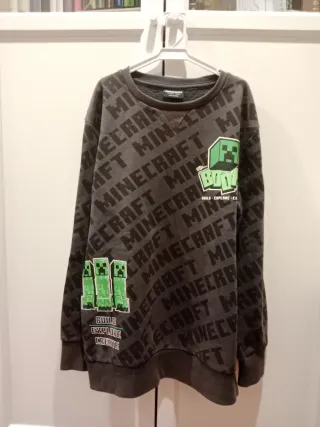 Sudadera Minecraft Gris