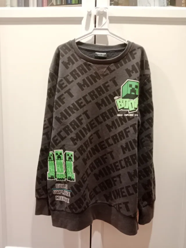 Sudadera Minecraft Gris