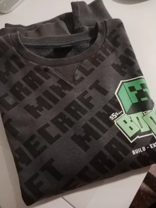 Sudadera Minecraft Gris