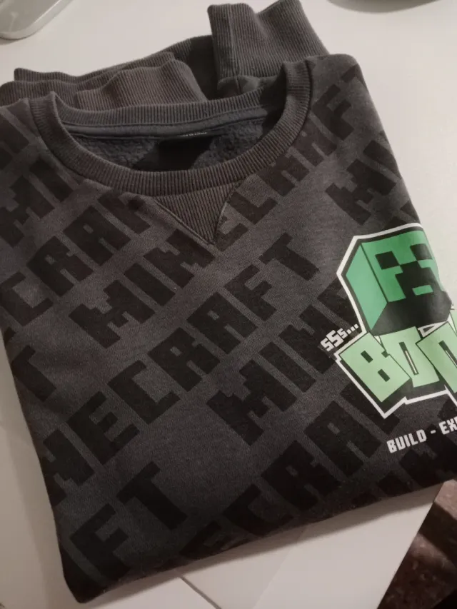 Sudadera Minecraft Gris