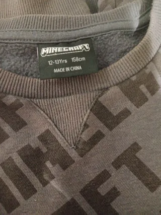 Sudadera Minecraft Gris