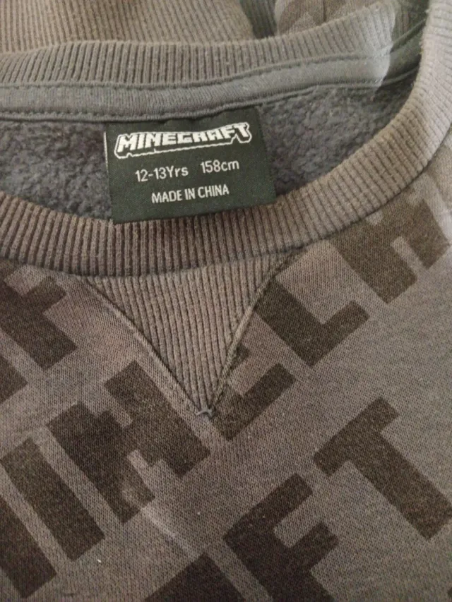 Sudadera Minecraft Gris