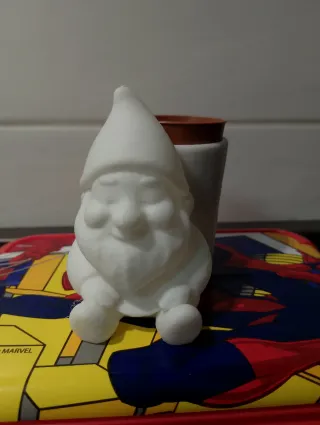 Gnomo bianco Stampa 3D Vasetto Decorativo
