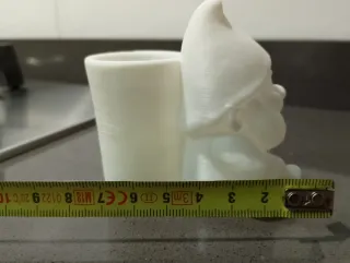 Gnomo bianco Stampa 3D Vasetto Decorativo