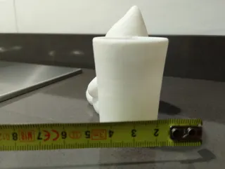 Gnomo bianco Stampa 3D Vasetto Decorativo