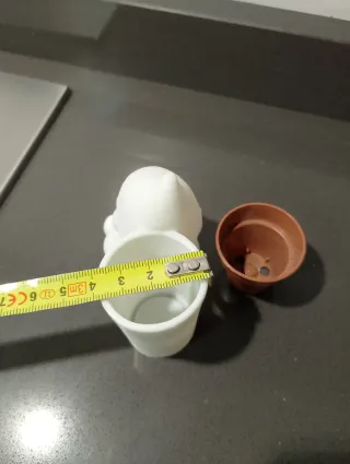 Gnomo bianco Stampa 3D Vasetto Decorativo