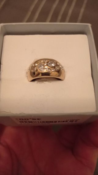 Anillo oro circonitas