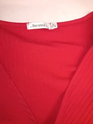 Vestido rojo manga larga