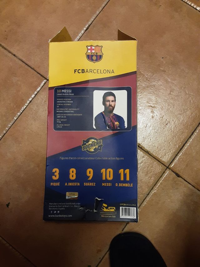Figura Acción Messi 10 FC Barcelona