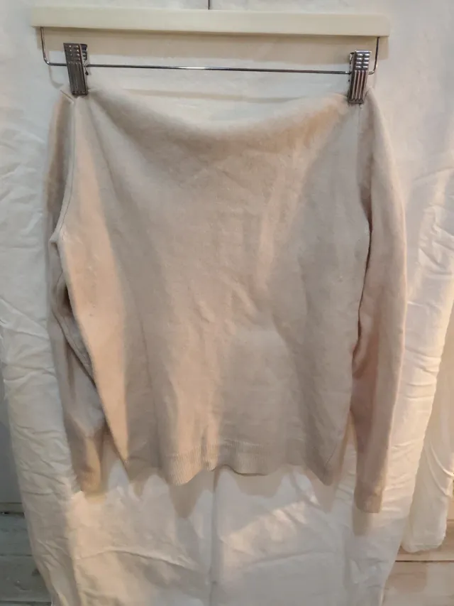 Jersey Zara cuello cisne beige Talla S