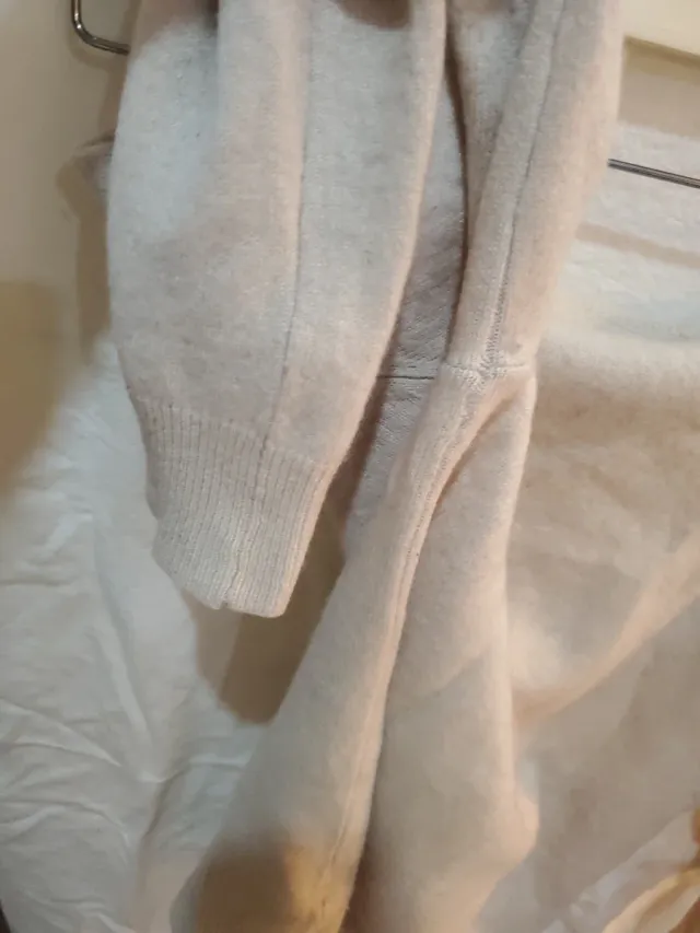 Jersey Zara cuello cisne beige Talla S