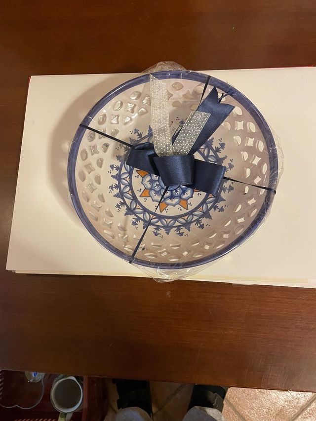 Portafrutta ceramica decorata