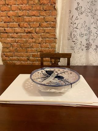 Portafrutta ceramica decorata