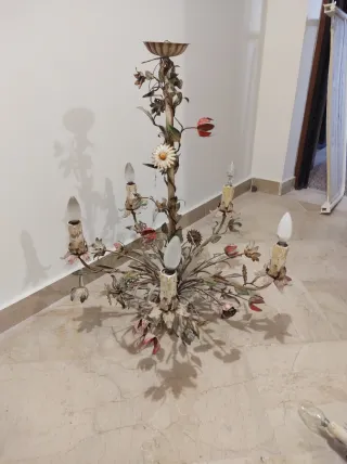 Lampadario  floreale vintage