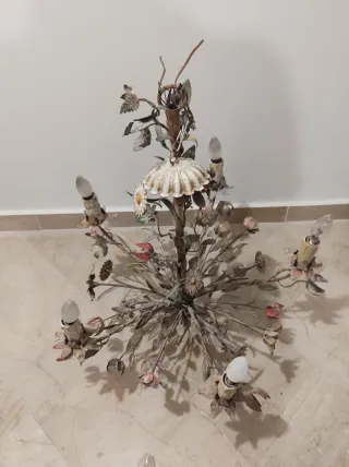 Lampadario  floreale vintage