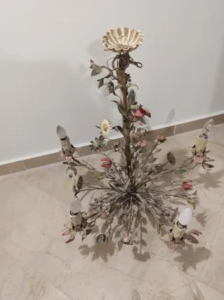 Lampadario  floreale vintage