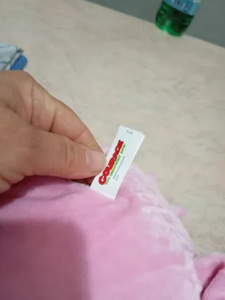 Pupazzo cane rosa peluche