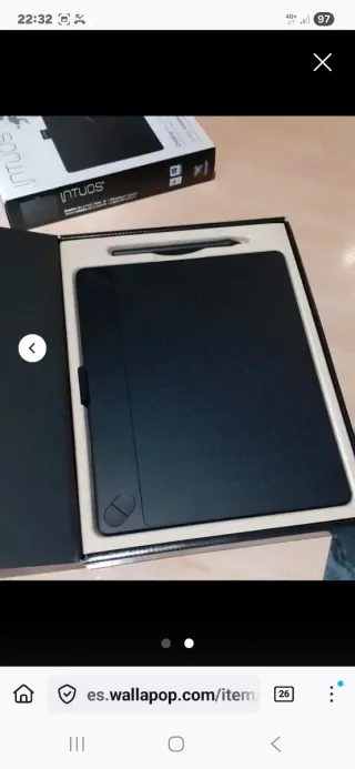 Wacom Intuos Tableta Gráfica Negra