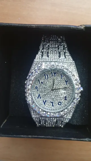 Orologio Argento con Cristalli