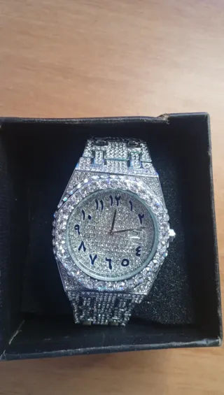 Orologio Argento con Cristalli