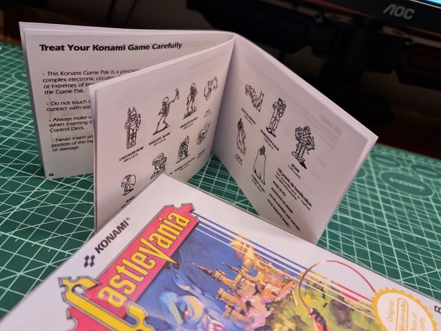 Manuale di sostituzione Castlevania NES