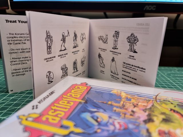 Manuale di sostituzione Castlevania NES