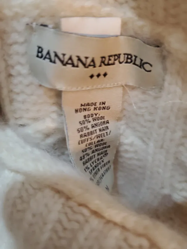 Jersey crema Banana Republic Lana Angora medium