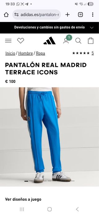 Chándal Real Madrid Adidas Talla S y XS
