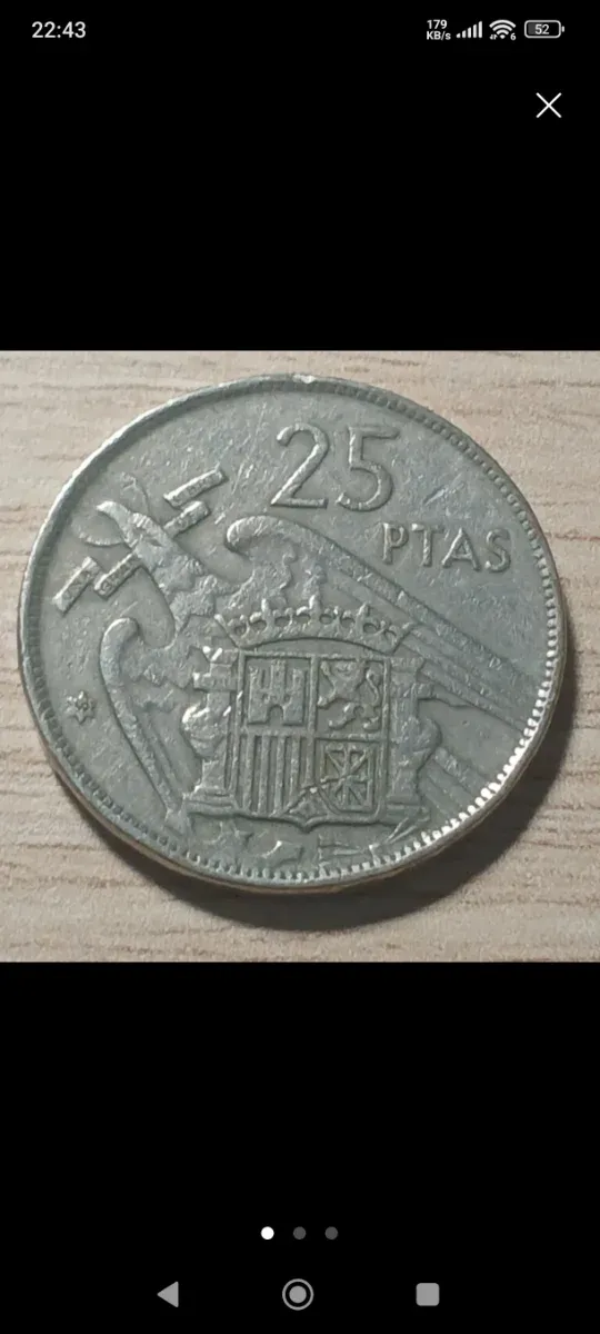 Colección de 25 pesetas Franco del año 1957