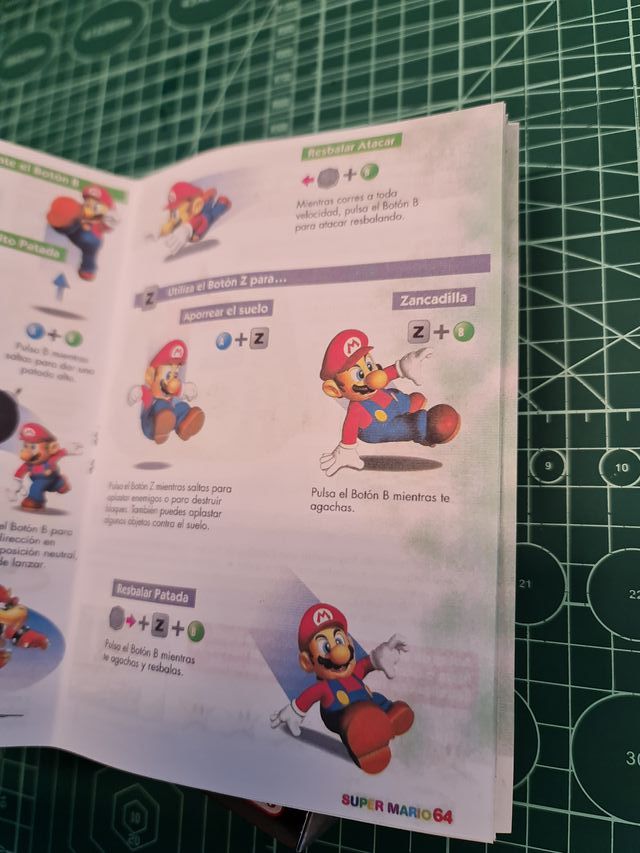 Manual Reemplazo Super Mario 64 Nintendo 64