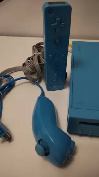 Nintendo Wii Azul Completo