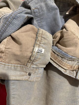 Pantalones Armani Jeans Beige/Verde Oliva talla 36