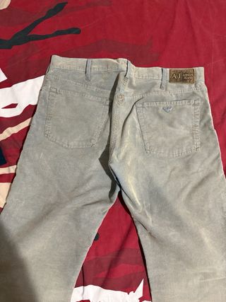 Pantalones Armani Jeans Beige/Verde Oliva talla 36