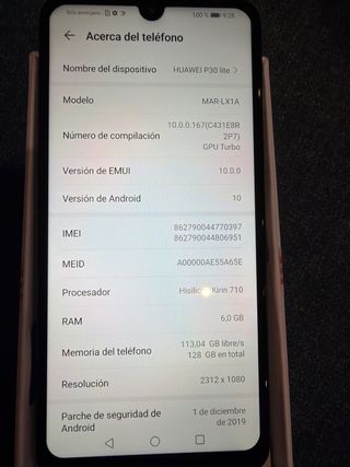 Scatola originale Huawei P30 Lite 128 GB