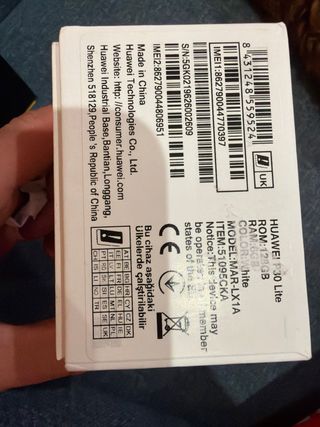 Scatola originale Huawei P30 Lite 128 GB