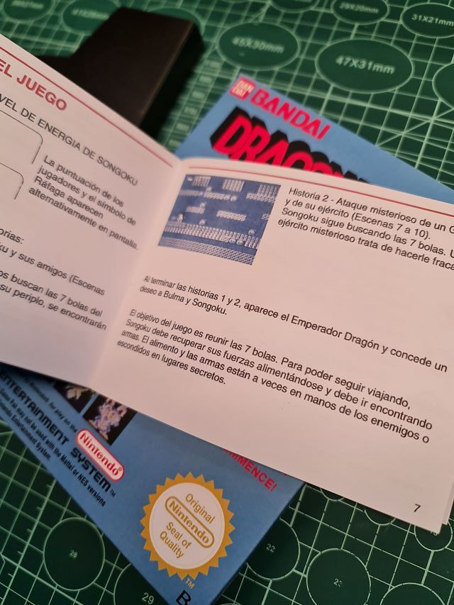 Manual de Substituição Dragon Ball Nintendo NES