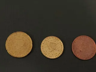 Lote 3 monedas euro Holanda
