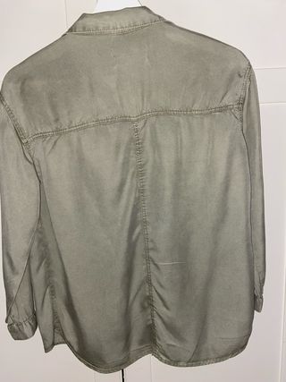 Camisa Zara Verde Militar