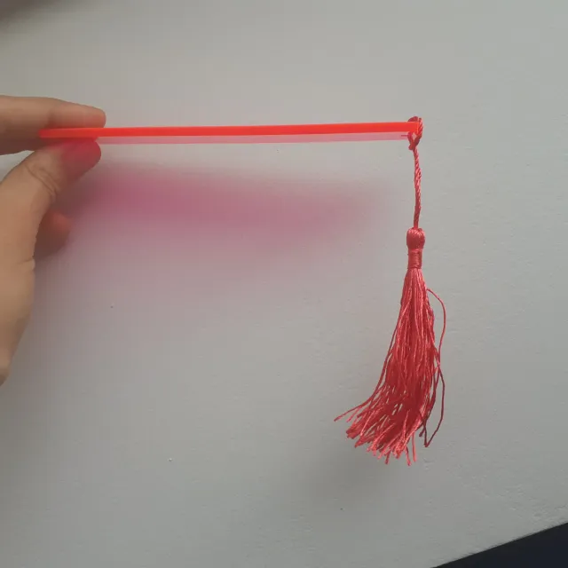 Segnalibro Resina Rosa Shocking con Nappina